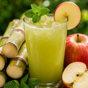 Sugarcane  (Apple and Mint Juice)