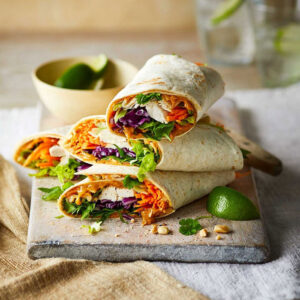 Satay Chicken Wrap