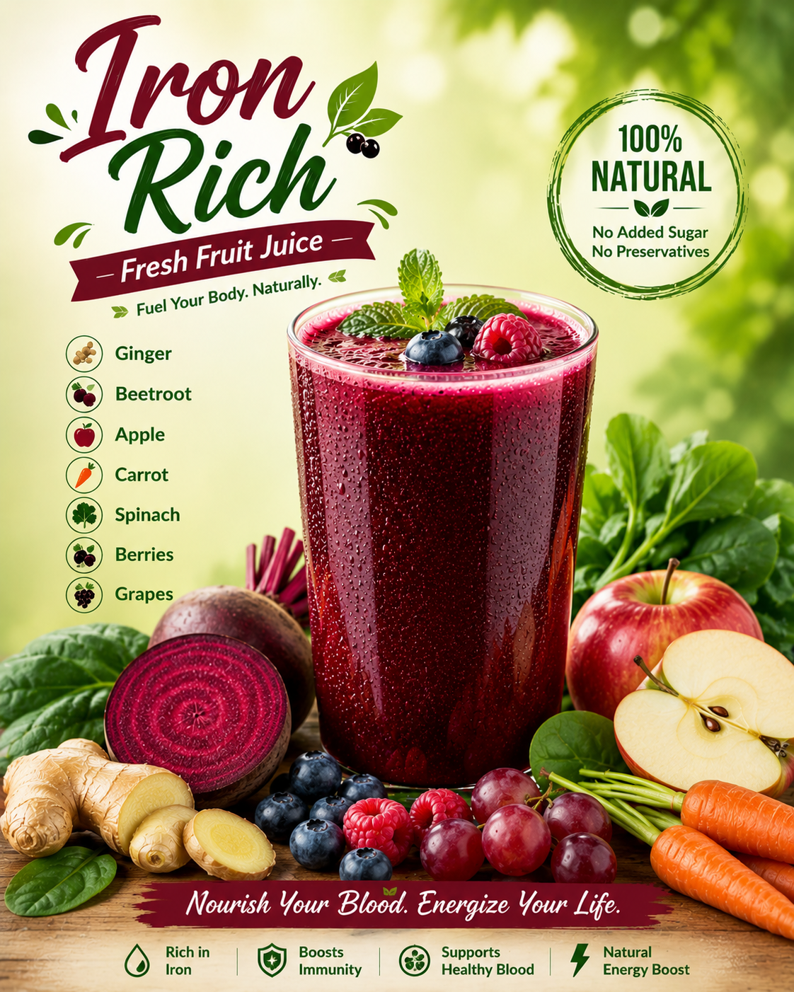 Iron Rich Fresh Juice