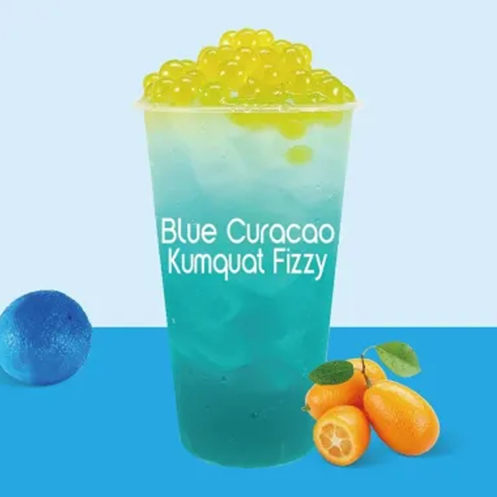 Blue Curacao Kumquat Fizzy