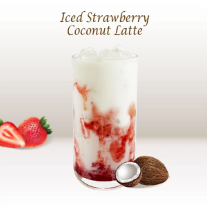 Iced Strawberry Coconut Latte