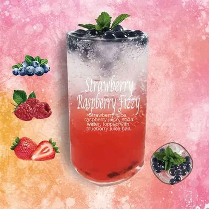 Strawberry Raspberry Fizzy